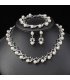 SET666 - Korean Style Bridal Pearl Necklace Set